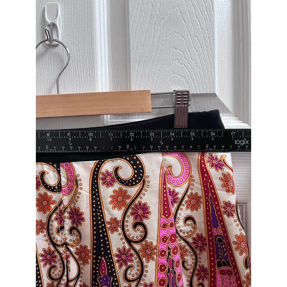 Milly Multi Color Print Silk Shell Fully Lined A … - image 9